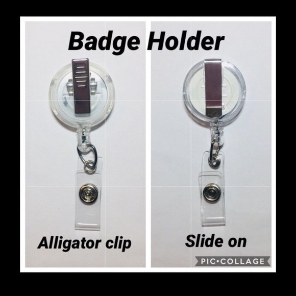 Rae Dunn Merry Christmas Holidays Retractable Badge Holder - Picture 4 of 8